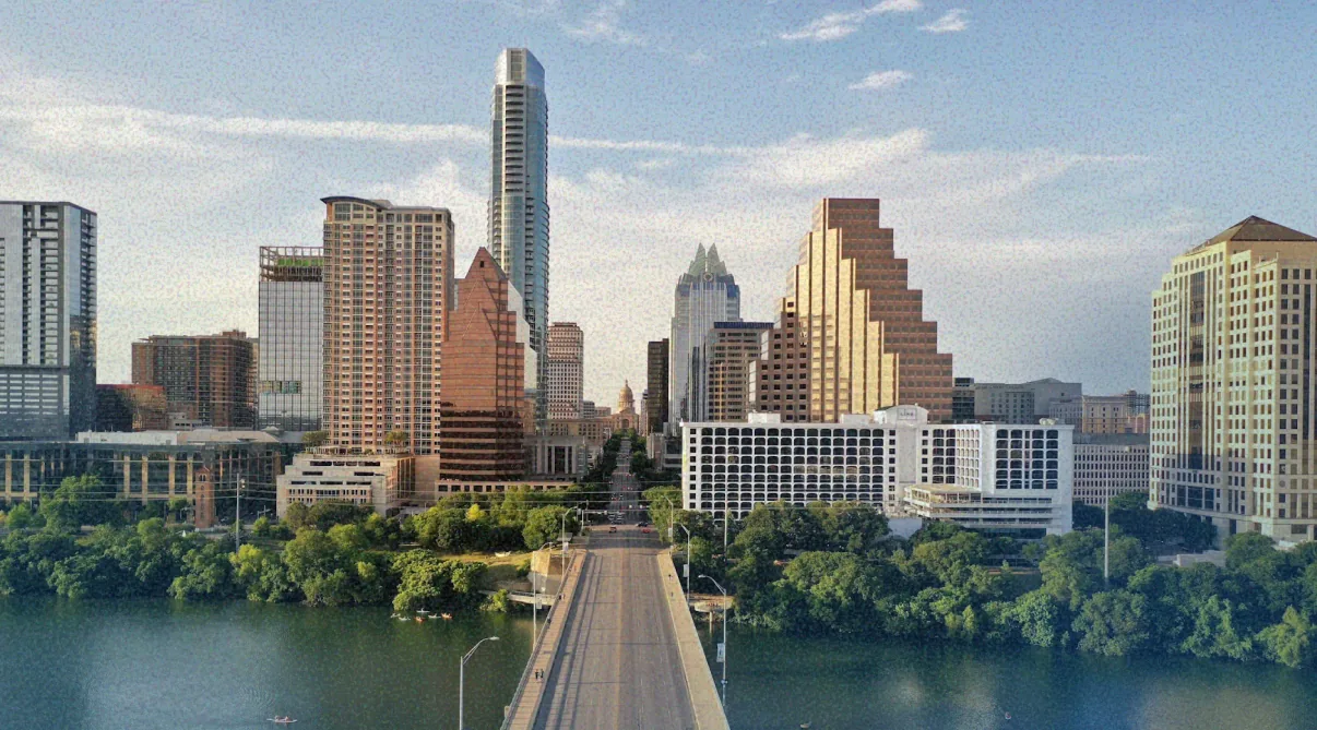 The downtown Austin skyline